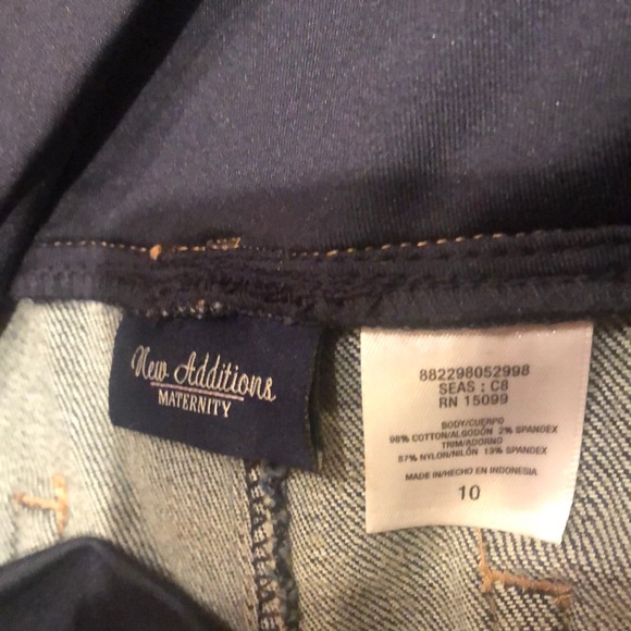 New Additions Maternity Denim Jeans Sz 10 - Picture 5 of 6